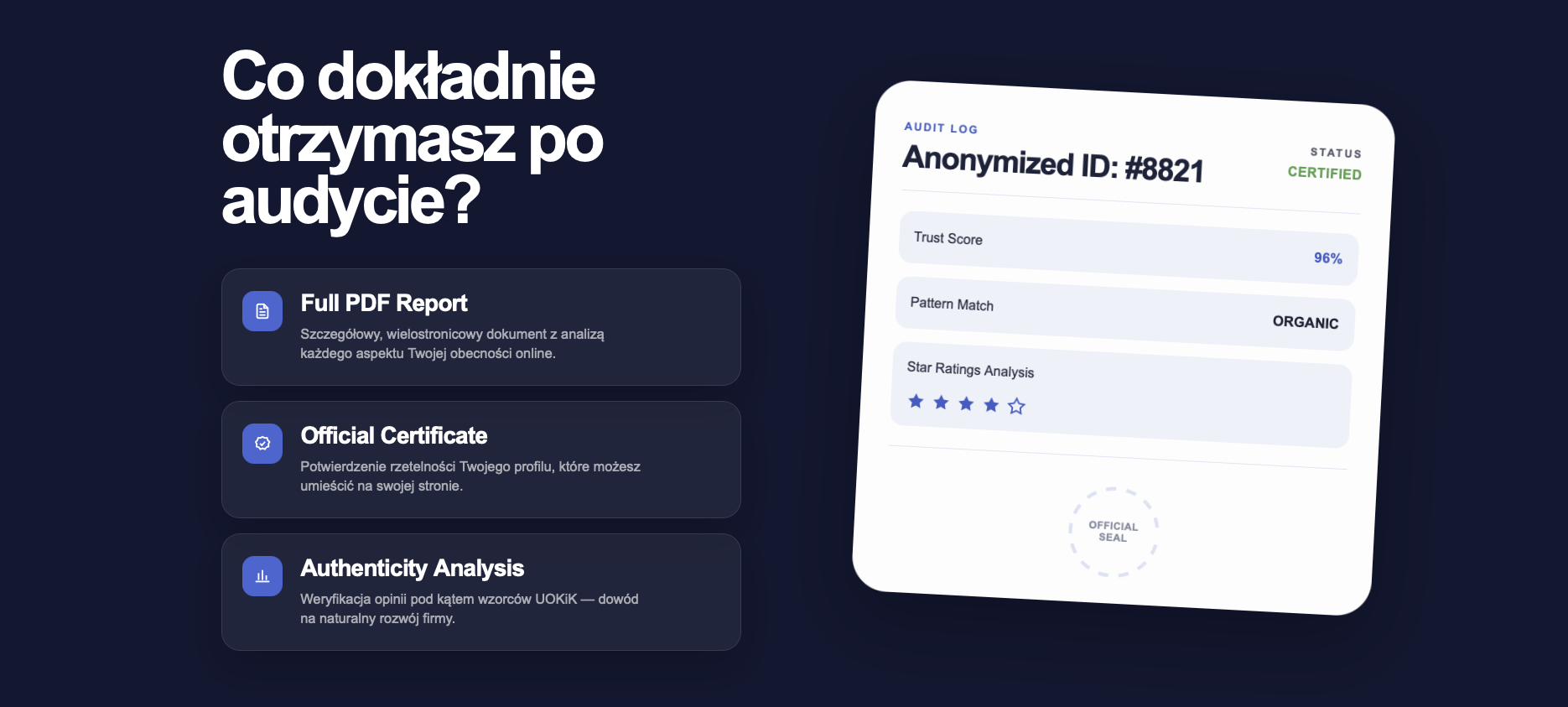 Renorma, system oceny obecności online z ML